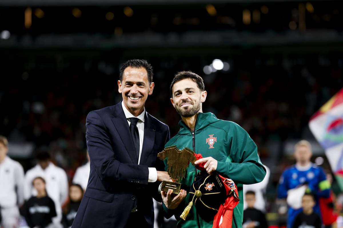 Бернардо Сильва - восьмой игрок в истории, который сделал 100 матчей в сборной Португалии