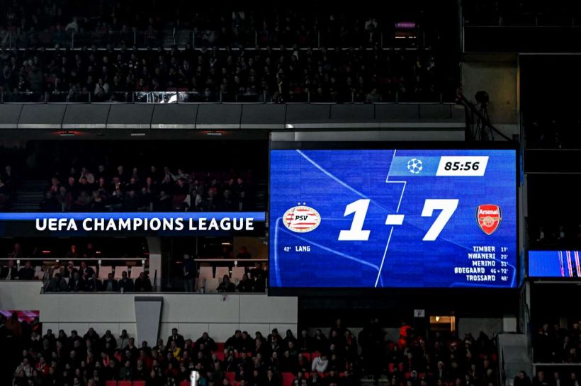 PSV Eindhoven полностью заплатит за фанатов в Лондоне после исторической неудачи