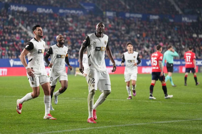 Фейерверки между Осасуной и Валенсией, эти цели являются украшением очереди