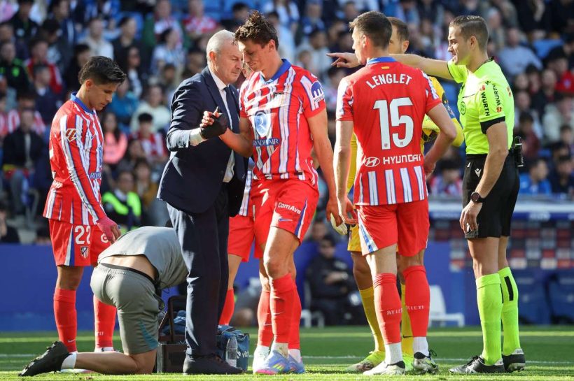 Atleti исключает серьезную травму Le Normanda, но состояние игрока будет контролироваться