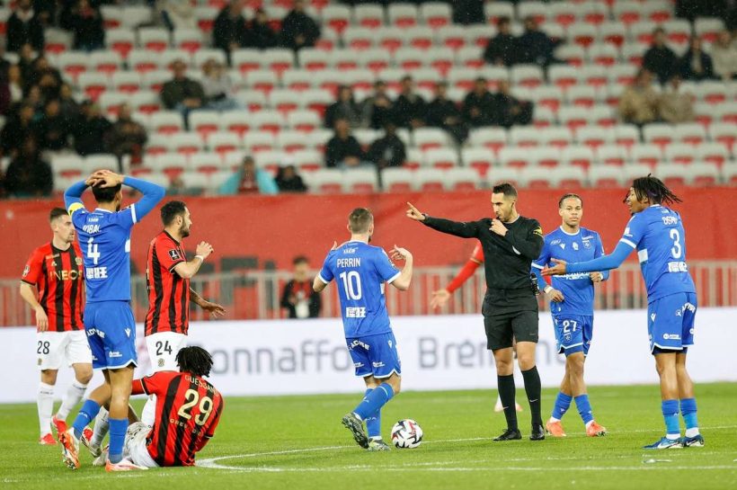 Auxerre покрывает рулон в последнем матче матча, чтобы выиграть ничью с Nice In Ligue 1