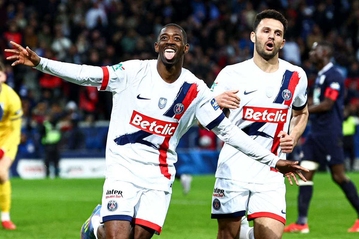 PSG избежал вины и стал первым финалистом Coupe de France. Два гола Дембеле