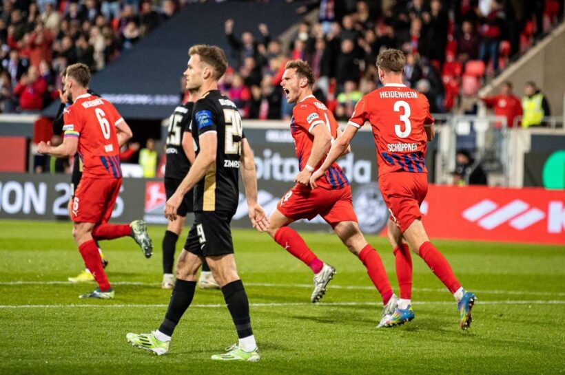 Хайденхайм выиграл ничью с Элверсбергом в первом матче фазы плей -офф Бундеслиги