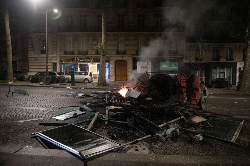 43 человека, арестованные в Париже после победы PSG над Арсеналом в Лиге чемпионов