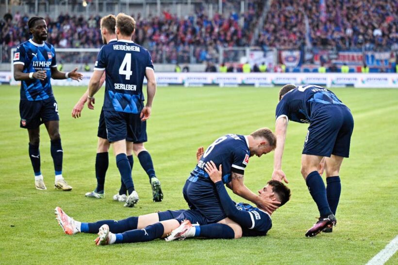 Конец снов Эльверсберга. Хайденхайм остается в Бундеслиге благодаря цели в самом конце