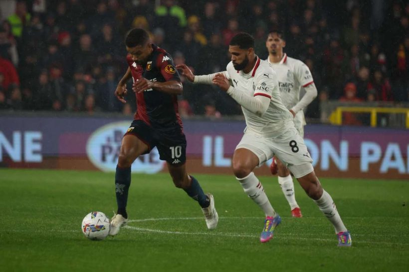 Милан за менее чем две минуты изменил судьбу матча в Генуе, ценная победа