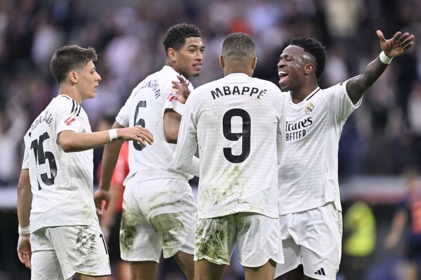 Настоящий светодиод высоко, но почти выпустил его. Красивые цели Mbappe и Gulera