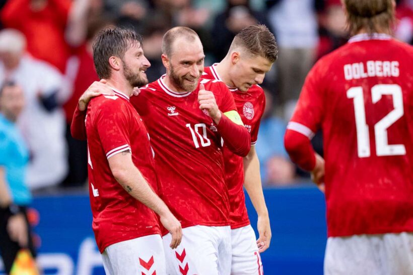 Высокое поражение литовской сборной в дружелюбном матче с Данией, красной картой уткуса