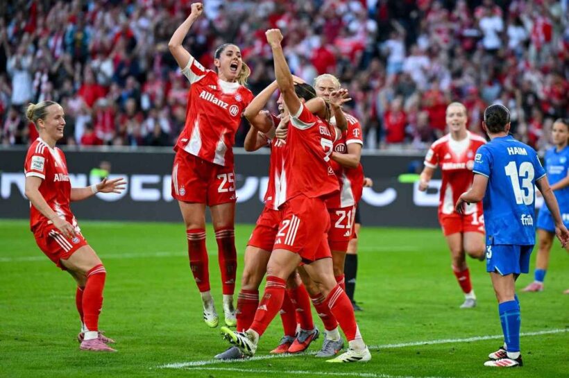 Запись 57 000 зрителей на женском футбольном матче в Германии