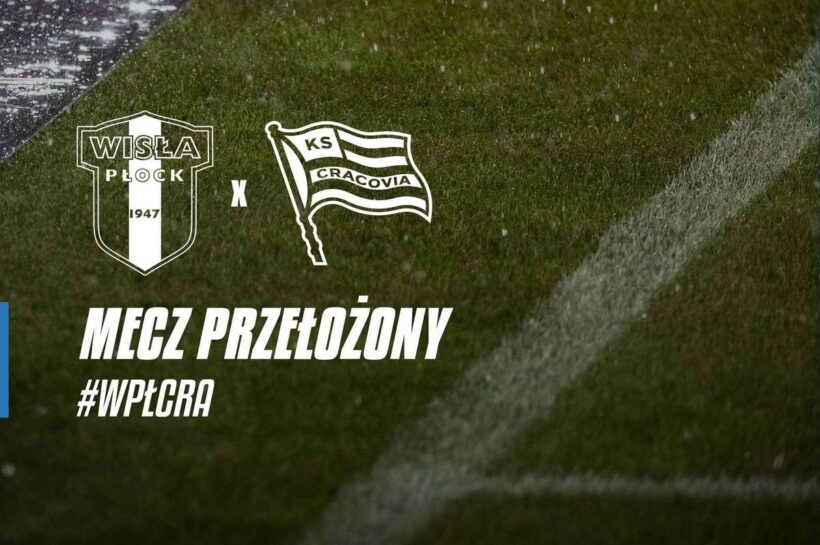 Матч Wisła Płock с Cracovia отменен из -за плохих погодных условий