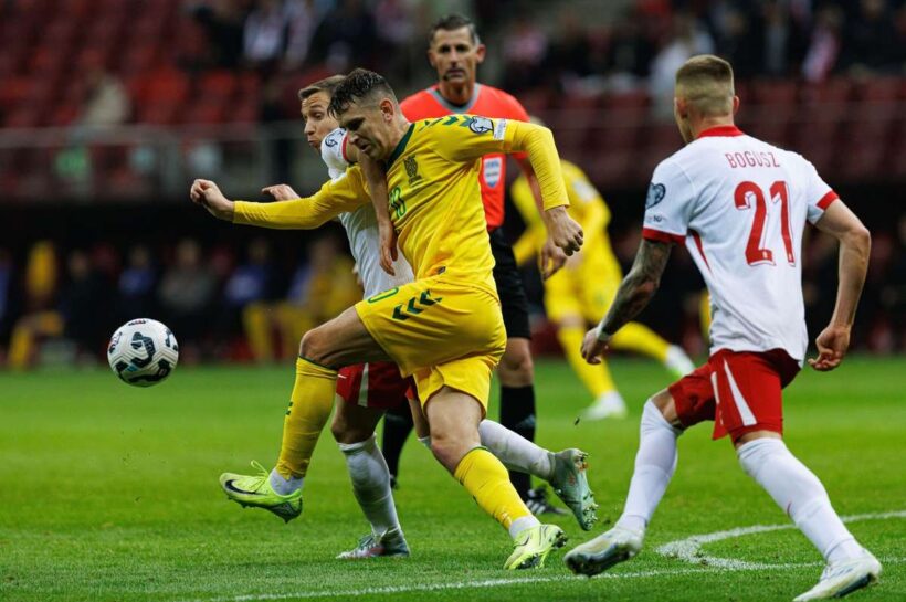 Cernych и Golubickas в литовской команде для польского матча. Бывший нападающий Jaga с шансом на запись