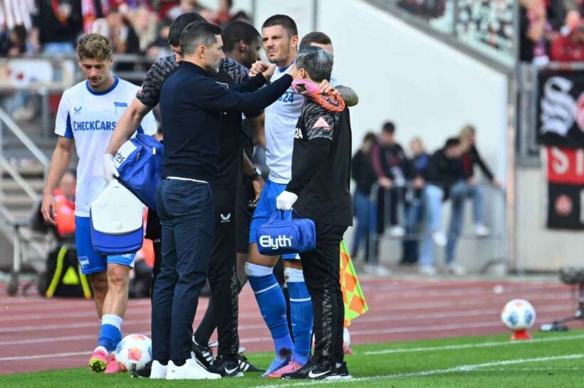 Нападающий Герты Давид Коуницки, вероятно, сделает паузу до конца года