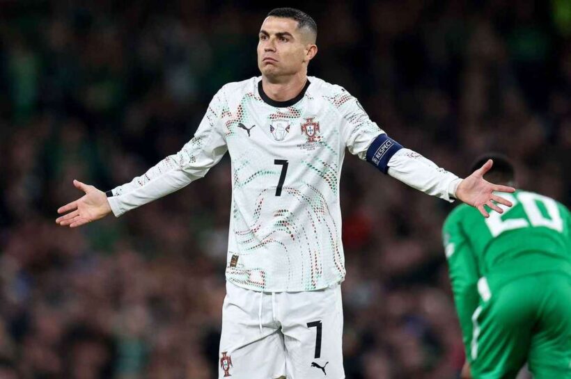 Криштиану Роналду впервые был удален с поля в матче за сборную Португалии.