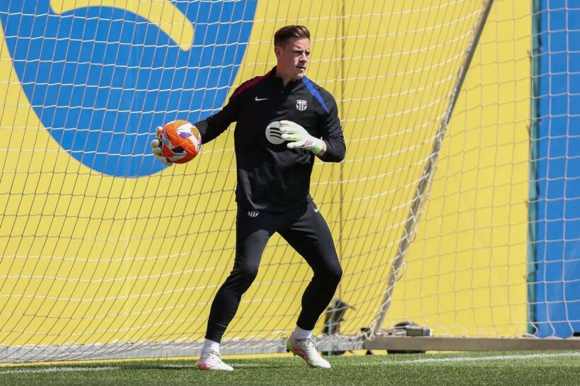 Тер Штеген вернулся к тренировкам с командой «Барселоны» после четырехмесячного перерыва