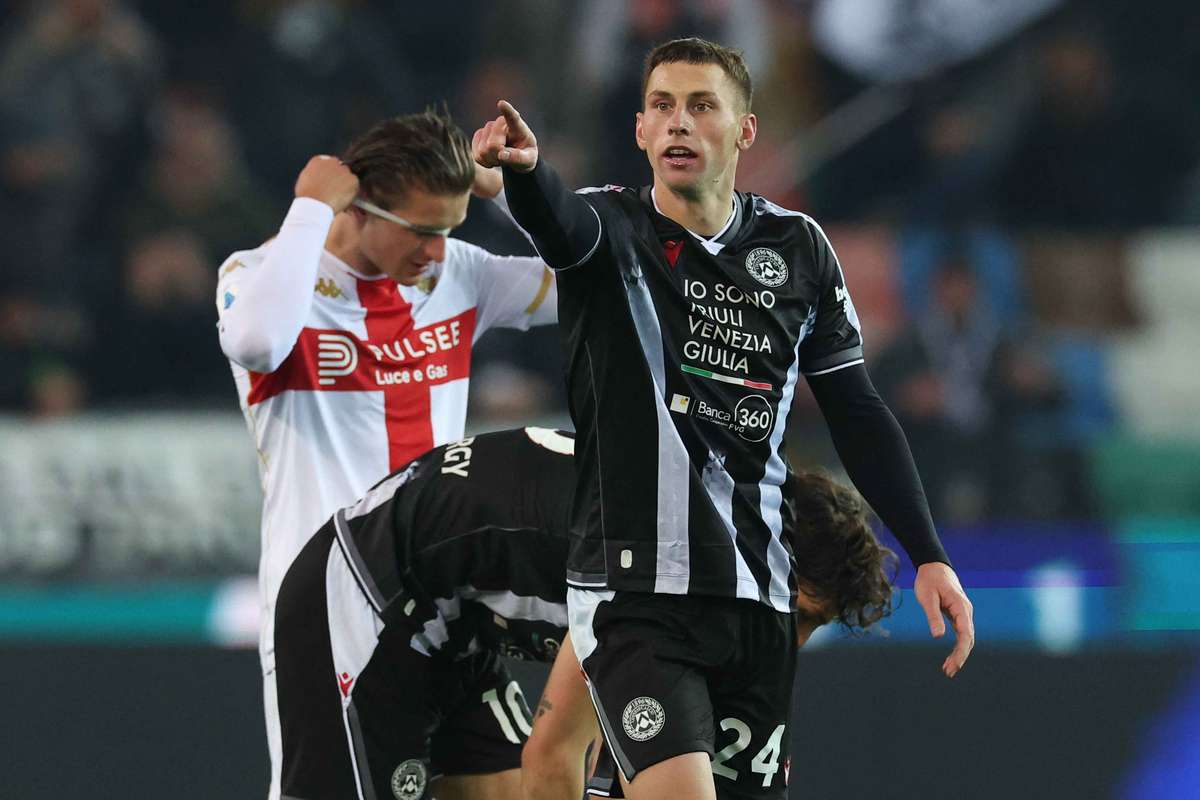 Первый гол Пиотровски за «Удинезе», поляк оказался на скамейке запасных у хозяев