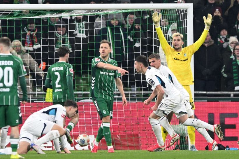 Ослабленный «Хоффенхайм» разгромил «Вердер» и остался на пьедестале почета Бундеслиги
